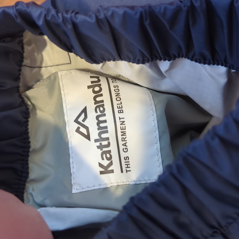 NWT Kathmandu Waterfall Waterproof Rain Pants In Navy Size 2T - Picture 7 of 8